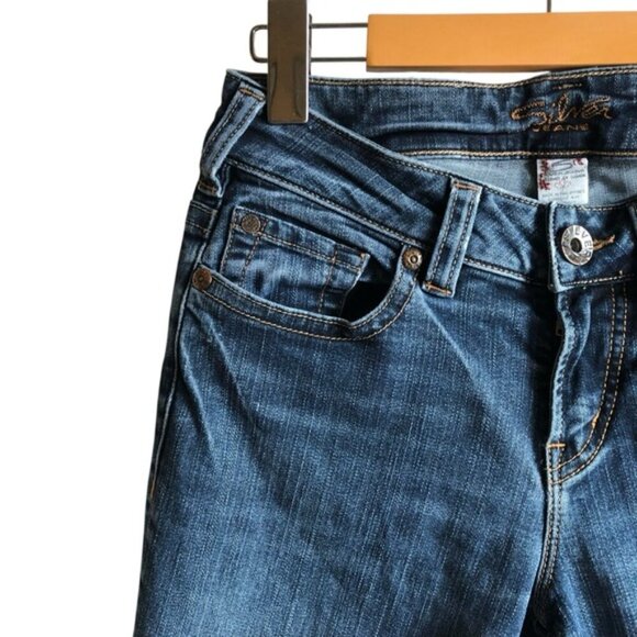 Silver Jeans Vintage Suki Capri Denim Mid Rise Size 28 - Picture 5 of 13
